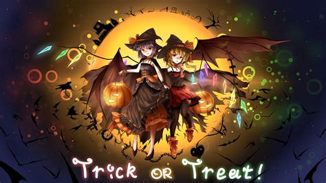 anime, Anime girls, Touhou, Halloween, Pumpkin, Remilia Scarlet ...