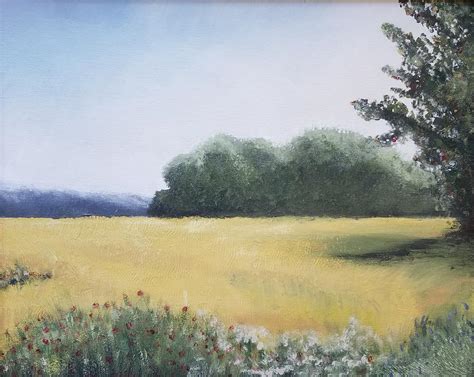 Autumn Fields Painting by Tracy Sayers Trombetta - Fine Art America