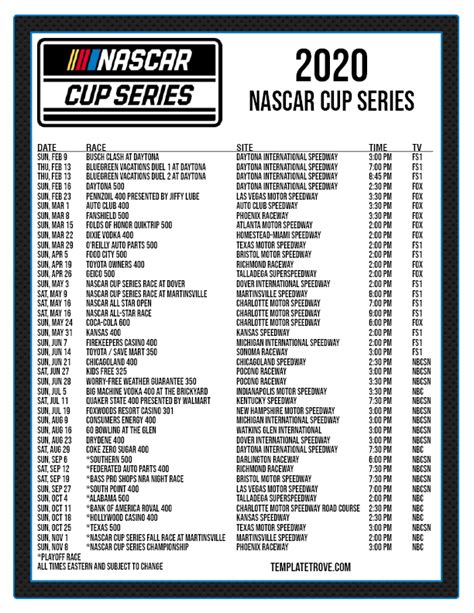 16+ Nascar Schedule Background