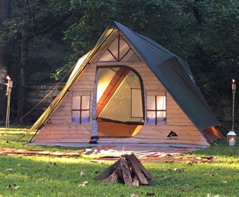 Ozark Trail 8 Person A-frame Outdoor Cabin Tent - Walmart.com | Tent glamping, Cabin tent, Tent