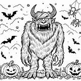Scary Printable Coloring Pages sketch template