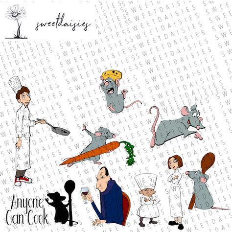 Ratatouille Silhouette Svg - Etsy