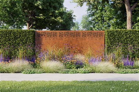 Burst - Corten Steel Metal Fretwork Panel from Stark & Greensmith ...