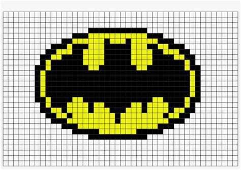 Batman Logo Pixel Art A - Hama Beads Batman Logo Transparent PNG - 880x581 - Free Download on ...