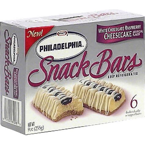 Philadelphia Snack Bars, White Chocolate Raspberry Cheesecake | Dairy | Wade's Piggly Wiggly