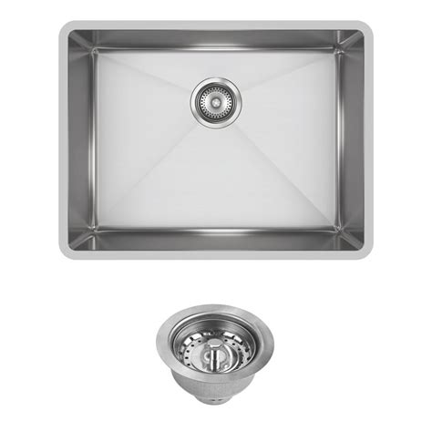 Elkay Crosstown Undermount Stainless Steel 24 in. Single Bowl Kitchen ...