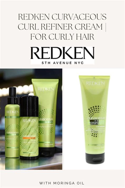 Redken Curvaceous Curl Refiner Cream | For Curly Hair | Curl Defining Primer That Helps Control ...