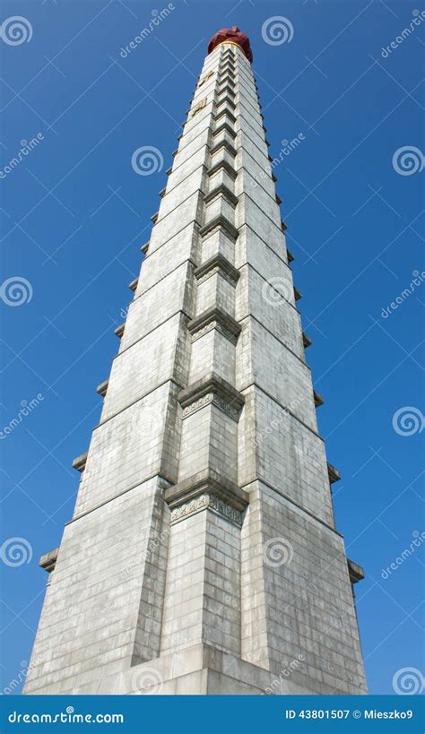 Juche Tower stock image. Image of government, korea, juche - 43801507