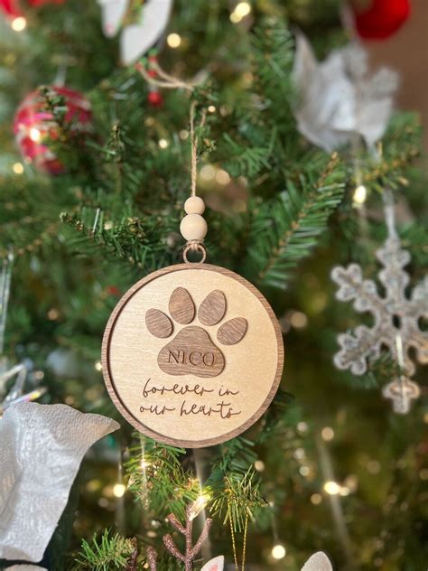 Pet Memorial Ornament Dog Christmas Ornament Custom - Etsy