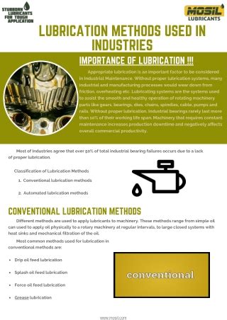 PPT - Lubrication methods used in industries PowerPoint Presentation ...