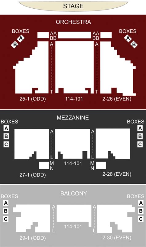 Shubert Theater Virtual Seating Chart | Cabinets Matttroy