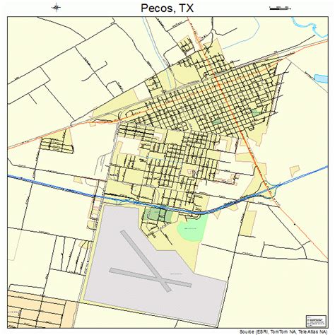 Pecos Texas Street Map 4856516