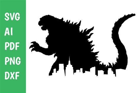 Godzilla Cut File Godzilla Shirt Cricut Graphic by classygraphic ...