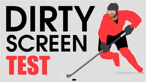 (DSE) Dirty Screen Effect Test --- 60 fps Hockey Screen Uniformity ...