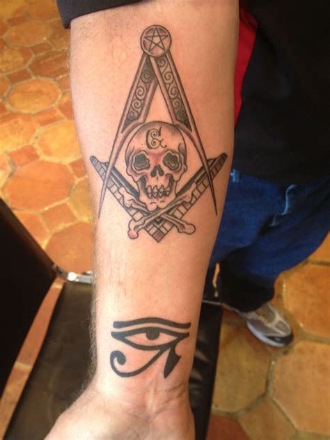 My first tattoos | Masonic tattoos, First tattoo, Tattoos