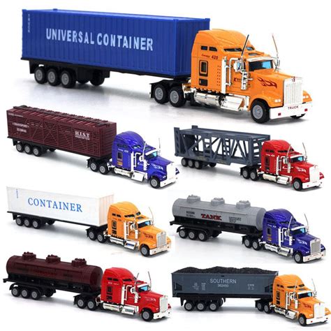 1:65 Alloy Semi-Trailer Truck Metal Diecast Container Truck Tanker Toy | Shopee Philippines