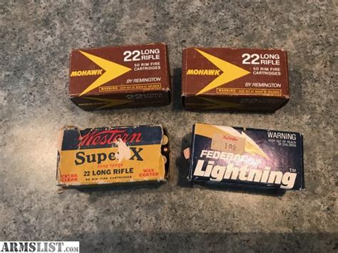 ARMSLIST - For Sale: Vintage .22lr ammo