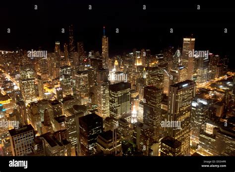 DOWNTOWN LOOP SKYLINE CHICAGO ILLINOIS USA Stock Photo - Alamy