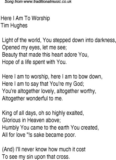 Christian Song Lyrics | Christian Forums @ Christianity Board