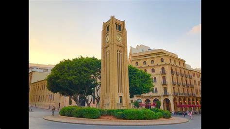 Downtown Beirut, Lebanon - Tourist Attractions in and around Place de l'Etoile - YouTube