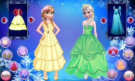 Frozen Free Fall: Frozen Girl Dressup - Play Online on Flash Museum 🕹️