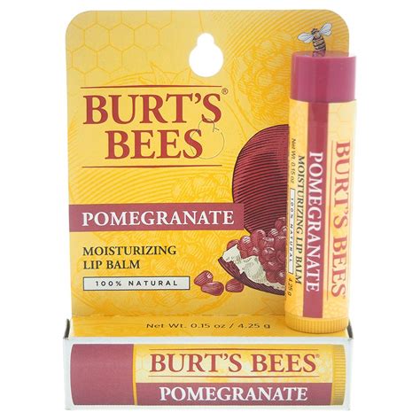 Burt's Bees Lip Balm Pomegranate 0.15 oz 1 ct : Fresh Health Nutritions