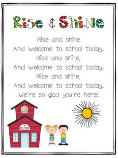 Welcome to School Today!! - Classroom Freebies | Welcome to school, School songs, Kindergarten songs