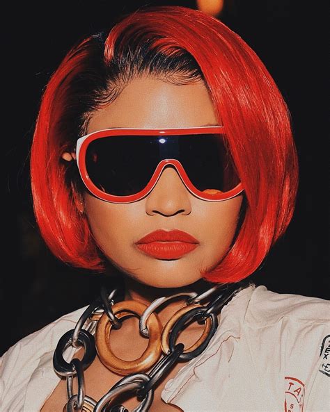 Pin by Rakisha Nicholson on Bish you better wooorrkkk | Red hair, Short hair styles, Nicki minaj