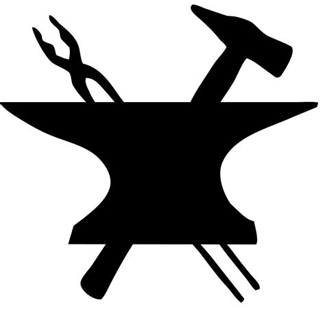 File:Blacksmith icon symbol - hammer and anvil.jpg - Wikipedia