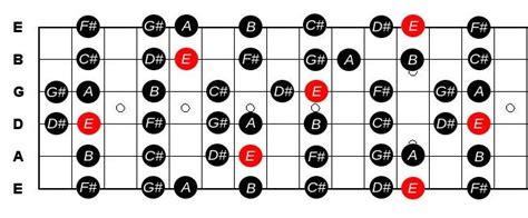 Beginner Guitar Lessons: E Major Scale Diagram - Constantine Guitars | Basic guitar lessons ...