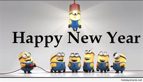 Funny minions new year card | Happy new year minions, Minions new year, Happy new year funny