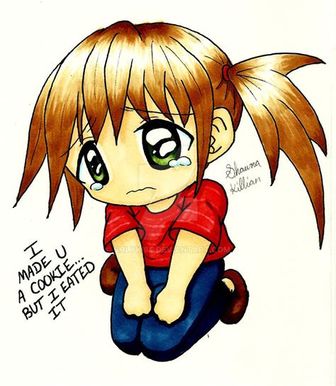 Sad Chibi Girl Colored by Shlyki84 on DeviantArt