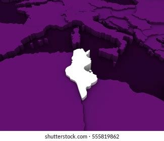 Tunisia Map 3d Illustration Stock Illustration 555819862 | Shutterstock