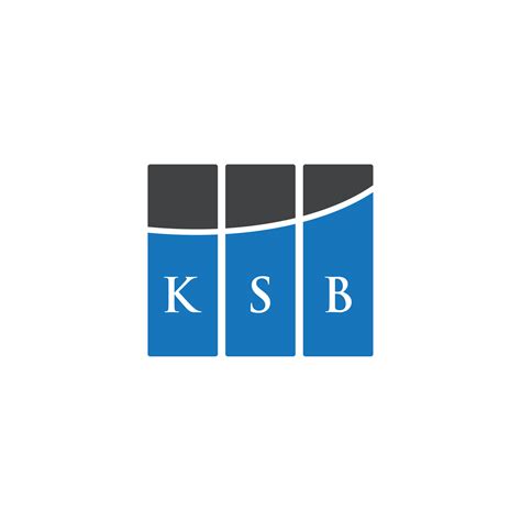 KSB letter logo design on WHITE background. KSB creative initials letter logo concept. KSB ...