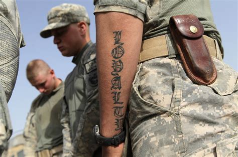 Traditional Army Tattoos