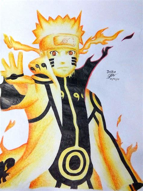 Naruto Kyuubi mode - Drawing by Josh18Parker on DeviantArt