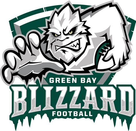 Green Bay Blizzard Logo - Primary Logo - Indoor Football League (IFL) - Chris Creamer's Sports ...