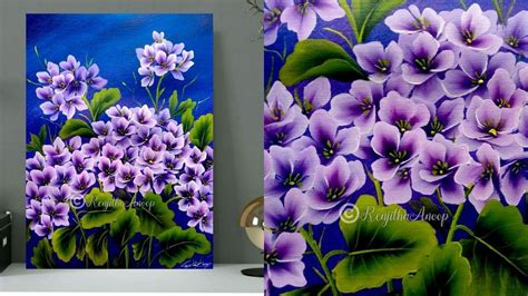 Painting Flowers In Acrylic For Beginners – View Painting