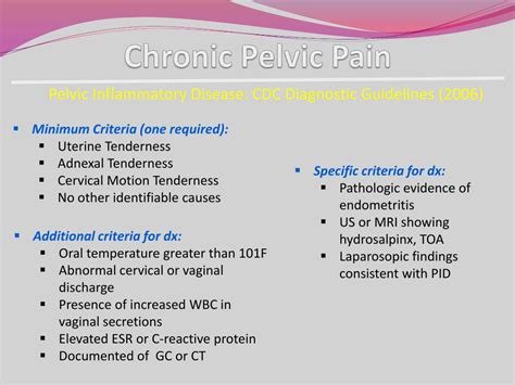 PPT - Chronic Pelvic Pain PowerPoint Presentation, free download - ID:1125288