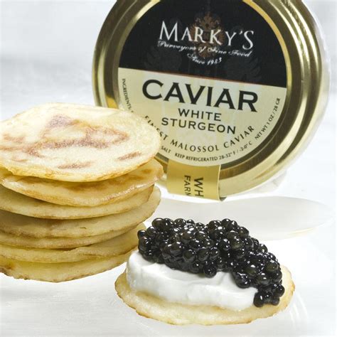 American Osetra White Sturgeon Caviar Gift Set - Gourmet Food Store