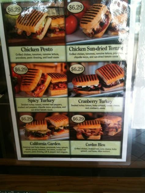 Menu at Murphy's Deli, Stafford, Murphy Road