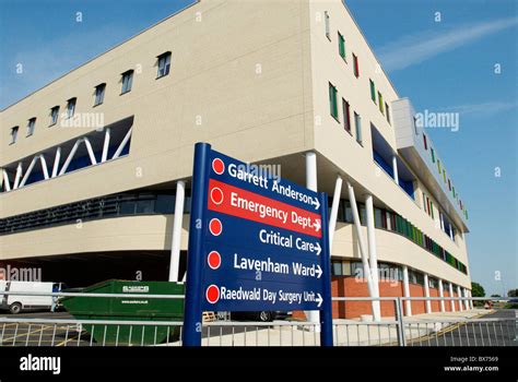 Garrett Anderson A & E department of Ipswich Hospital Suffolk UK Stock ...