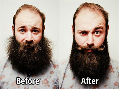 Beards Before And After Oil