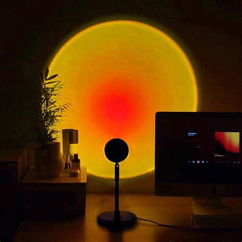 Sunset Projection Led Light, Night Light Led Lamp,Rainbow Floor Stand ...