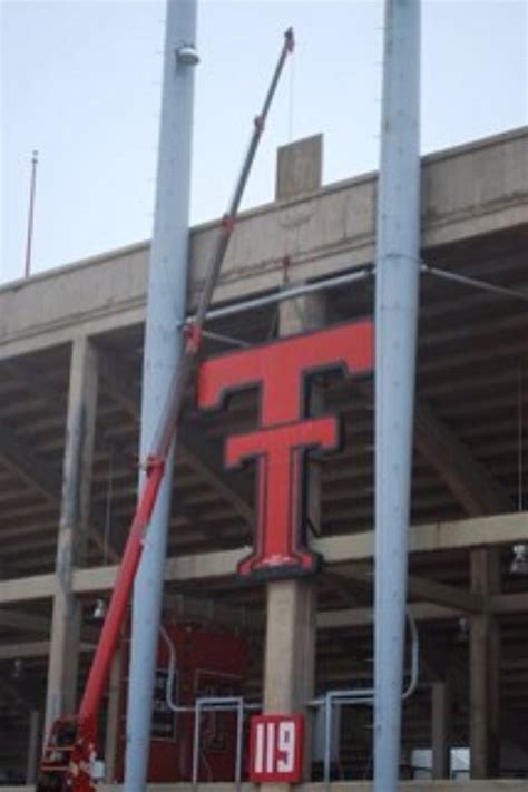 Texas Tech Football Stadium Sign