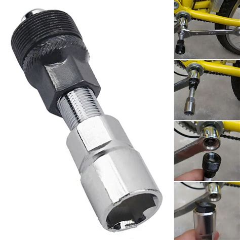 SAHOO Steel Bicycle Crank Remover Repair Tool Bicycle Mountain Bike Crank Disassembly Tool Free ...