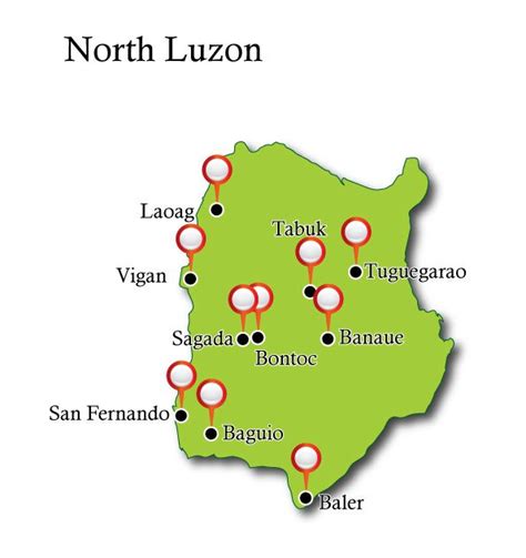 north_luzon_map - Travel Authentic Philippines