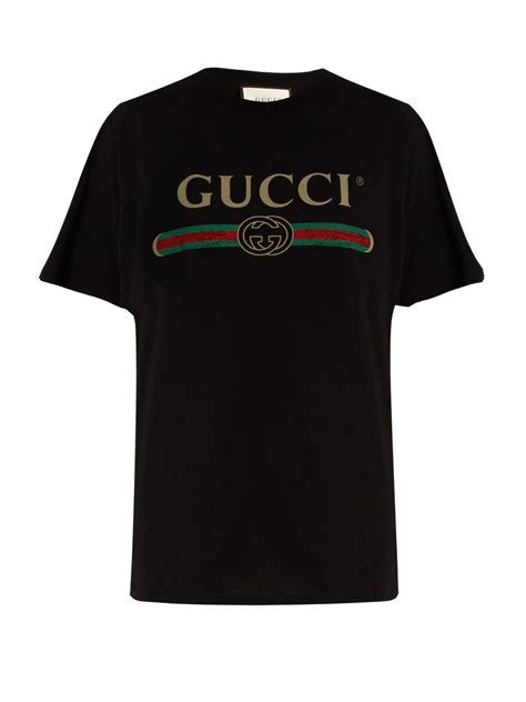 Logo-print cotton T-shirt | Gucci | MATCHESFASHION US | Shirts, Cotton ...