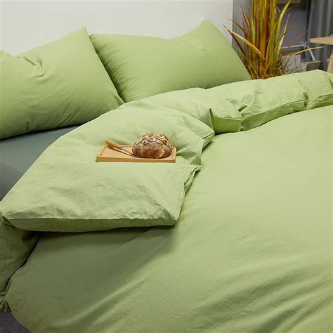 Avocado Green Bedding Sets 4 Pcs Bright Green Duvet - Etsy