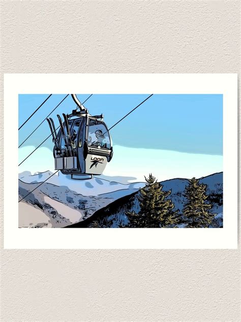 "Loon Mountain Gondola " Art Print for Sale by rachelfredman | Redbubble